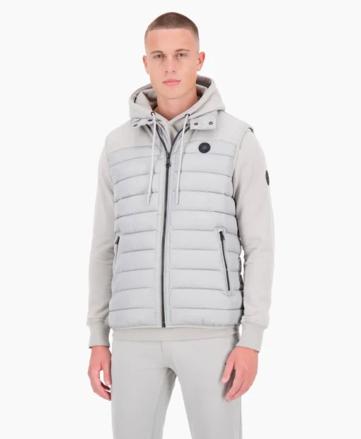 Heren Airforce Jassen*Bodywarmer Padded Grijs