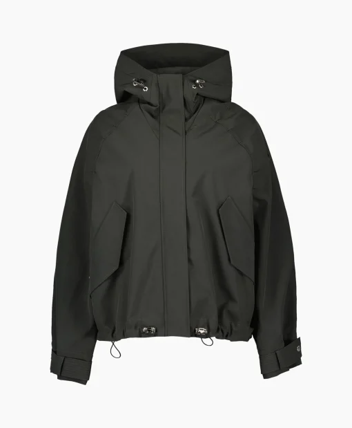 Dames Airforce Jassen*Jack Oversized Softshell Zwart