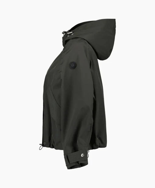 Dames Airforce Jassen*Jack Oversized Softshell Zwart