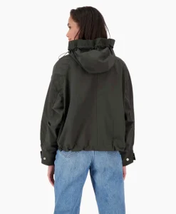 Dames Airforce Jassen*Jack Oversized Softshell Zwart