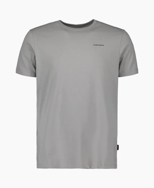 Heren Airforce T-Shirts*T-Shirt Korte Mouw Basic Grijs