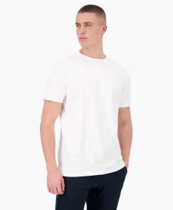 Heren Airforce T-Shirts*T-Shirt Korte Mouw Garment Dyed Wit