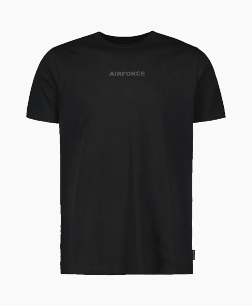 Heren Airforce T-Shirts*T-Shirt Wording/Logo Zwart