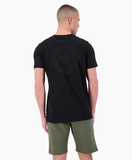 Heren Airforce T-Shirts*T-Shirt Wording/Logo Zwart