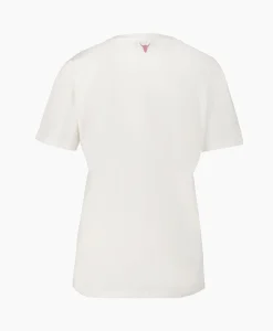 Dames Alix The Label T-Shirts & Tops*T-Shirt Korte Mouw Knitted Alix Heart Off White