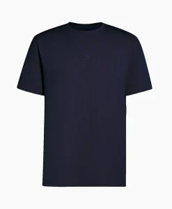 Heren Alpha Tauri T-Shirts*T-Shirt Korte Mouw Ata Janso Blauw