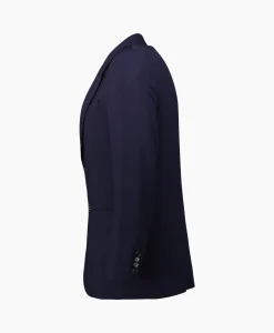 Heren Ami Paris Jassen*Jack Two Buttons Wool Viscose Twill Donker Blauw
