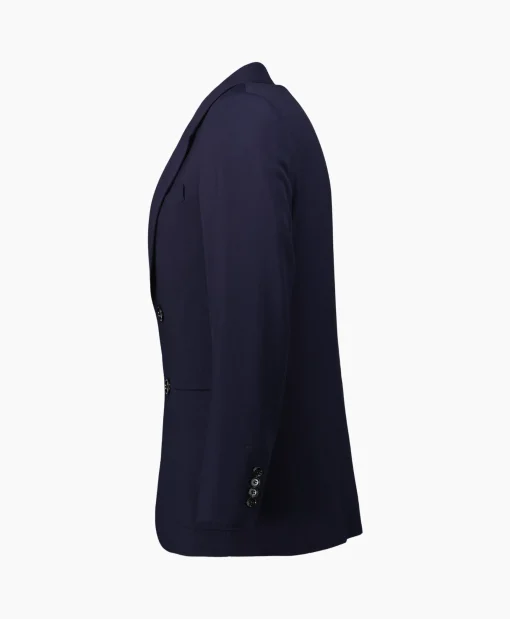 Heren Ami Paris Jassen*Jack Two Buttons Wool Viscose Twill Donker Blauw