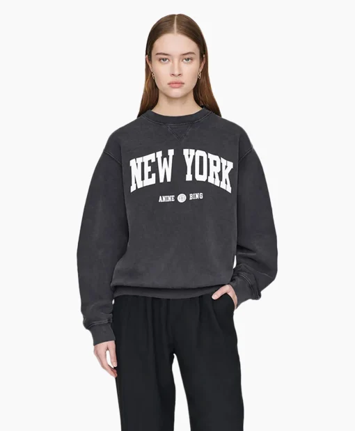 Dames Anine Bing Truien*Sweater Ramona New York Zwart