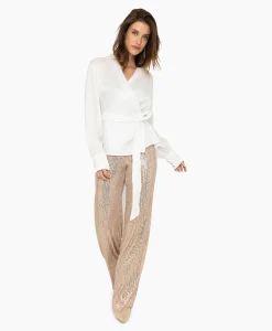 Dames Anna Van Toor Blouses*Blouse 43A05-03347 Beige