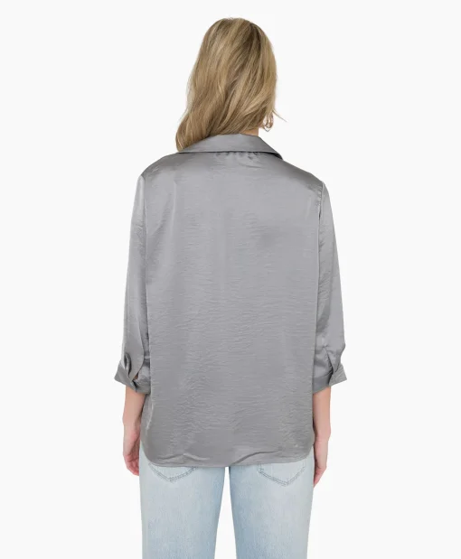 Dames Anna Van Toor Blouses*Blouse 32A05-03274 Zilver