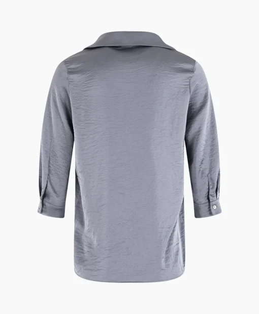 Dames Anna Van Toor Blouses*Blouse 32A05-03274 Zilver