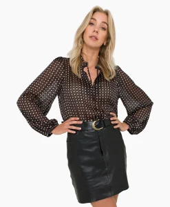 Dames Anna Van Toor Blouses*Blouse 74A05-03367 Zwart