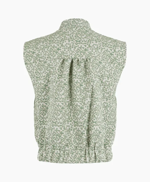 Dames Anna Van Toor Gilets*Gilet 43A11-02108B Groen