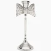 Lifestyle Anna+nina Lifestyle*Accessoires Lady Bow Candle Holder Zilver