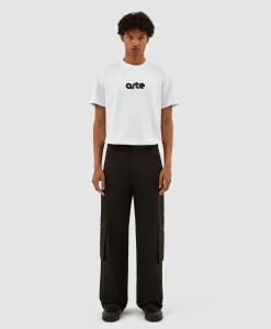 Heren Arte Antwerp Broeken*Broek Nylon Double Knee Pocket Zwart