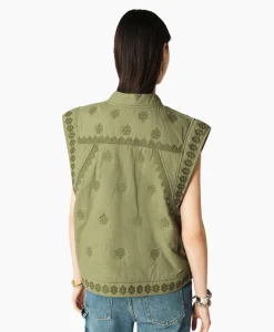 Dames Ba&sh Gilets*Ba&Sh Gilet Mina Khaki