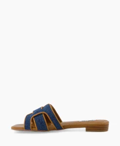 Dames Bibi Lou Sandalen*Sandaal Zonder Hak Leather + Linnen Bruin