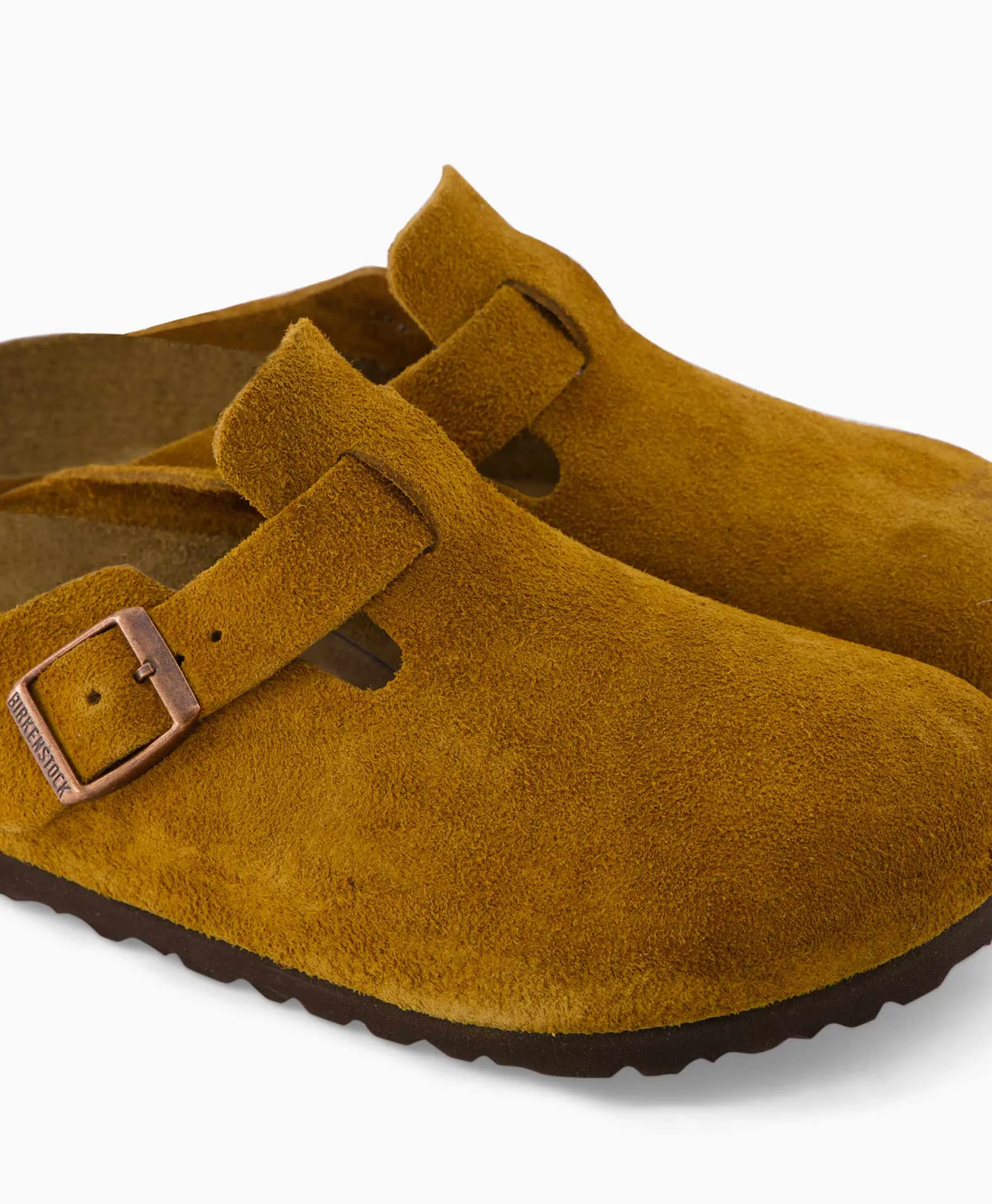 Dames Birkenstock Instappers*Instapper Boston Sfb Bruin