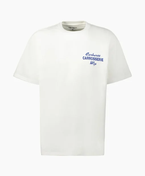 Heren Carhartt Wip T-Shirts*T-Shirt S/S Mechanics Organic Cotton Wit