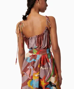Dames Chufy Bruiloftskleding*Maxi Jurk Rain Bordeaux