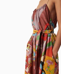 Dames Chufy Bruiloftskleding*Maxi Jurk Rain Bordeaux