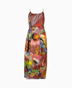 Dames Chufy Bruiloftskleding*Maxi Jurk Rain Bordeaux