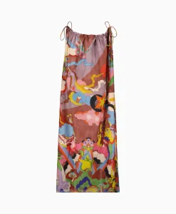Dames Chufy Bruiloftskleding*Maxi Jurk Rain Bordeaux