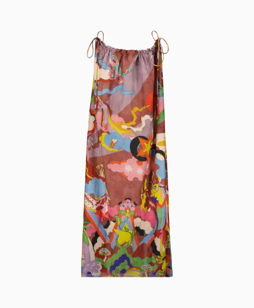 Dames Chufy Bruiloftskleding*Maxi Jurk Rain Bordeaux