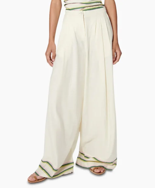 Dames Chufy Broeken*Pantalon Okra Ecru
