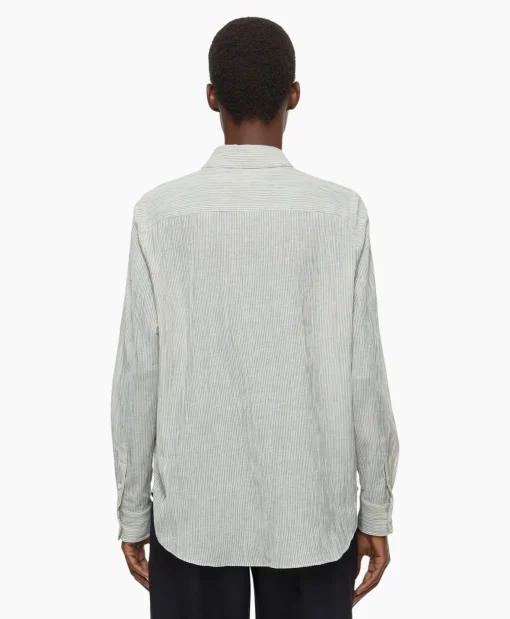 Dames Closed Blouses*Blouse Long Sleeve Ecru