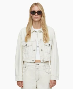 Dames Closed Jassen*Jack Boxy Denim Off White