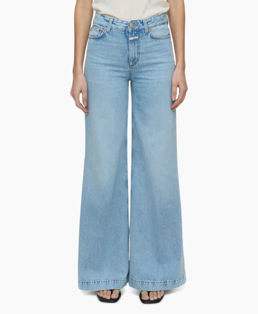 Dames Closed Broeken*Jeans Glow-Up Licht Blauw