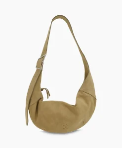 Dames Closed Tassen*Schouder / Hand Tas Half Moon M Beige