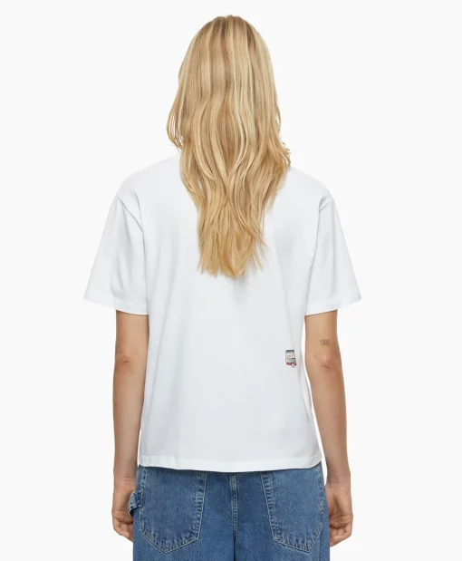 Dames Closed T-Shirts & Tops*T-Shirt Korte Mouw Printed Wit
