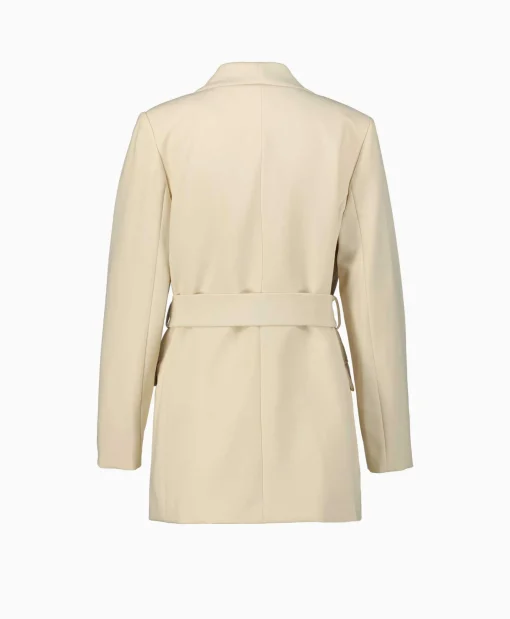 Dames Co'couture Blazers*Co'Couture Blazer Volacc Belt Bruin