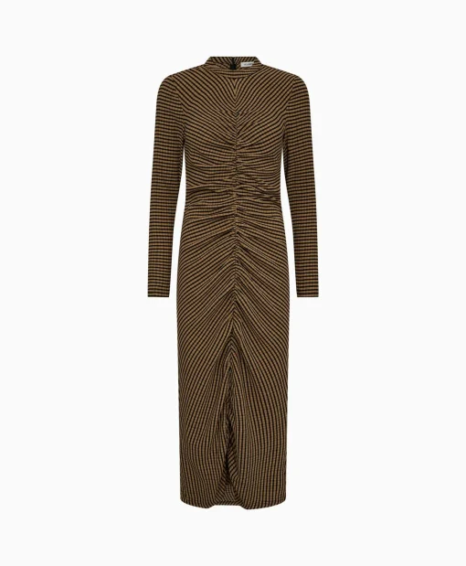 Dames Co'couture Jurken*Co'Couture Mini Jurk Nova Bruin