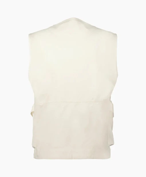 Heren Cp Company Jassen*Bodywarmer Heavy Jersey Mixed Zipped Wit