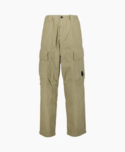 Heren Cp Company Broeken*Cargobroek Microreps Loose Cargo Licht Groen