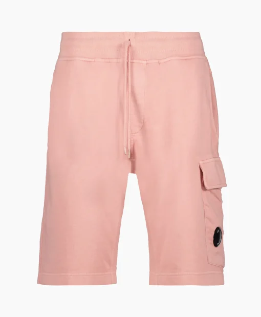Heren Cp Company Broeken*Korte Broek Short Fleece Cargo Rose