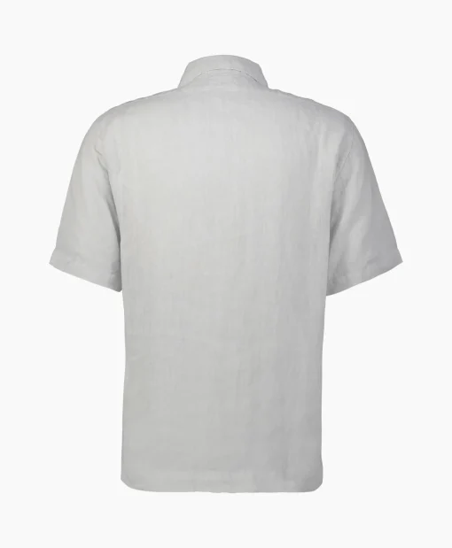 Heren Cp Company Overhemden*Overhemd Linen Grijs