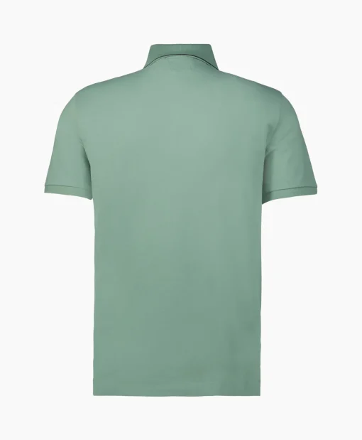 Heren Cp Company Polo's*Polo Stretch Piquet Striped Collar Licht Groen