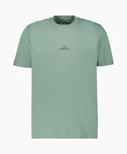 Heren Cp Company T-Shirts*T-Shirt Jersey Graphic Licht Groen