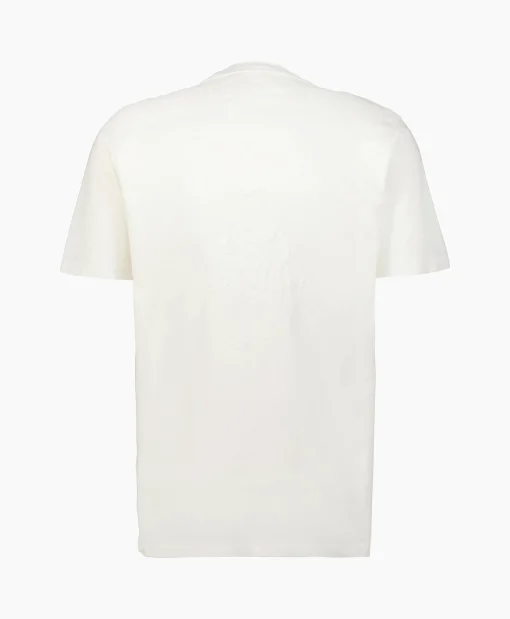 Heren Cp Company T-Shirts*T-Shirt Korte Mouw Jersey Artisinal Card Wit