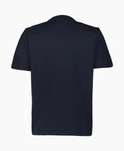 Heren Cp Company T-Shirts*T-Shirt Mercerized Jersey Twisted Logo Donker Blauw