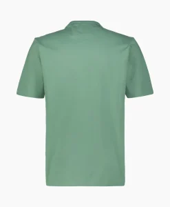 Heren Cp Company T-Shirts*T-Shirt Mercerized Jersey Twisted Logo Licht Groen