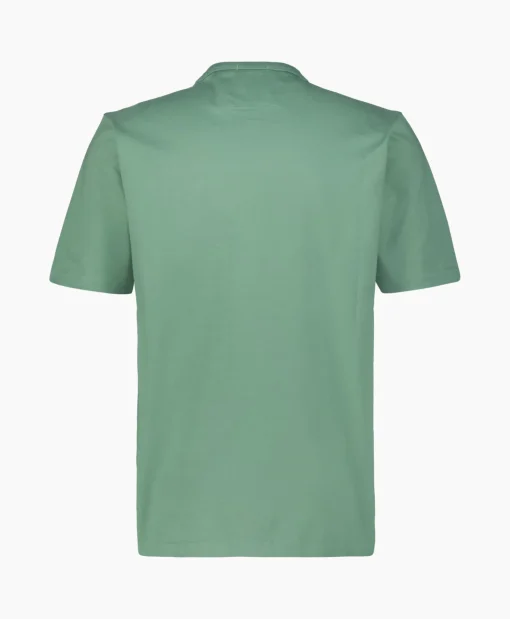 Heren Cp Company T-Shirts*T-Shirt Mercerized Jersey Twisted Logo Licht Groen