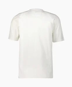 Heren Cp Company T-Shirts*T-Shirt Mercerized Jersey Logo Wit
