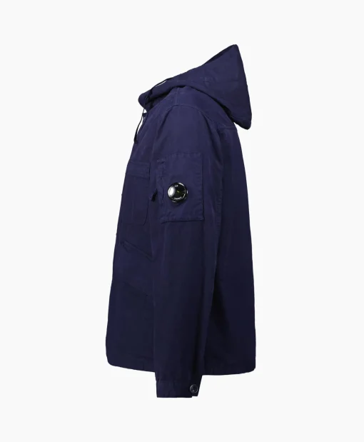 Heren Cp Company Jassen*Vest B Hooded Jacket Donker Blauw