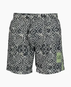 Heren Cp Company Zwembroeken*Zwembroek Flat Nylon Inca Groen